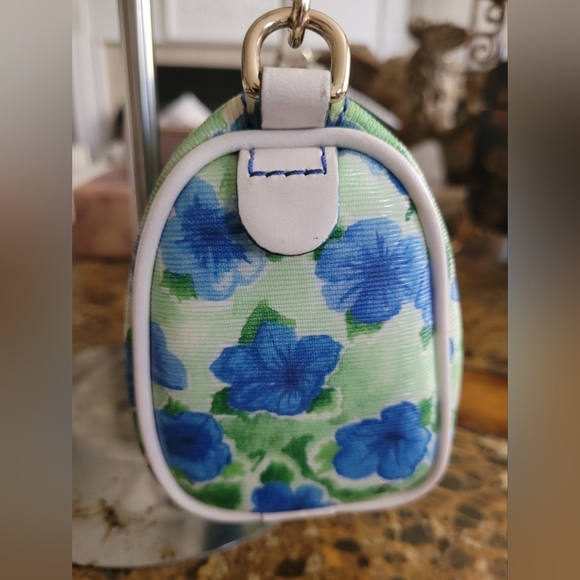 Dooney & Bourke Floral Blue and Green Women's Bag - Picture 3 of 10